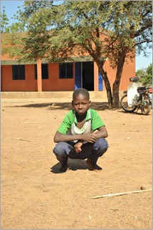 3a Student outside his school