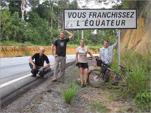 3b. Crossing the Equator, Gabon just before turning off