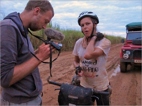 2c. Slipped in the mud damaging same elbow as in Cameroon