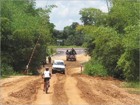 4f. End of the bad road, back in govt control near Kinkala